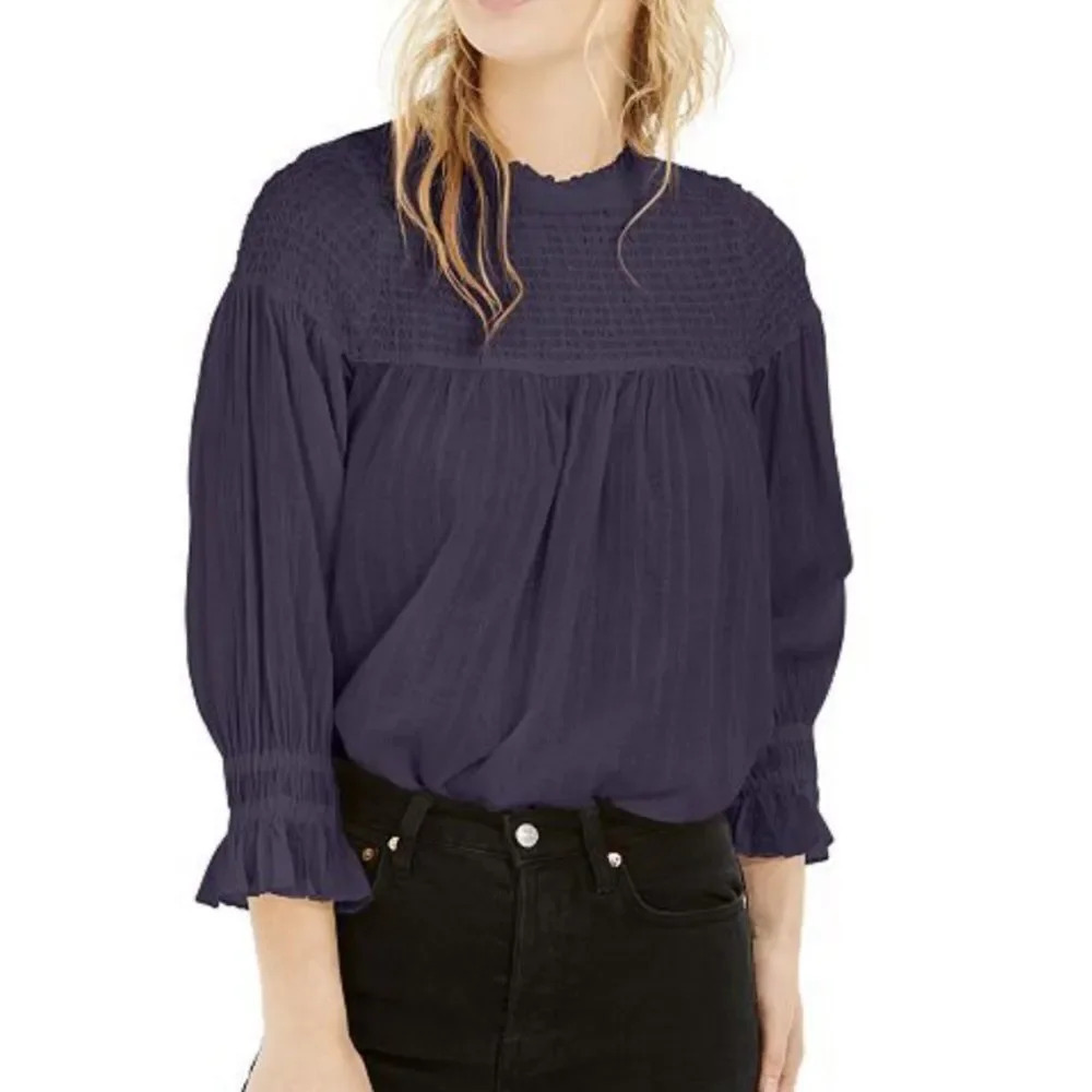 NWT Free People‎ Obi Mila Smocked Tunic Top